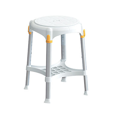 Round swivel stool with tray