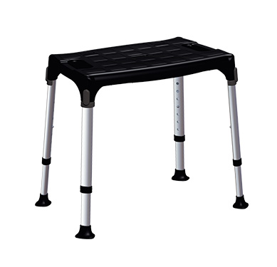 Adjustable polyethylene shower seat