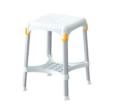 Square stool with tray